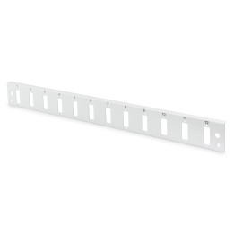 Digitus Panel Frontal Vertical 12 Puertos SC 1U Gris
