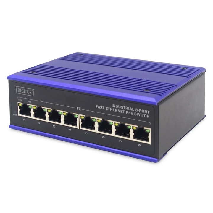 Digitus Switch 8 Puertos PoE Ethernet 10/100