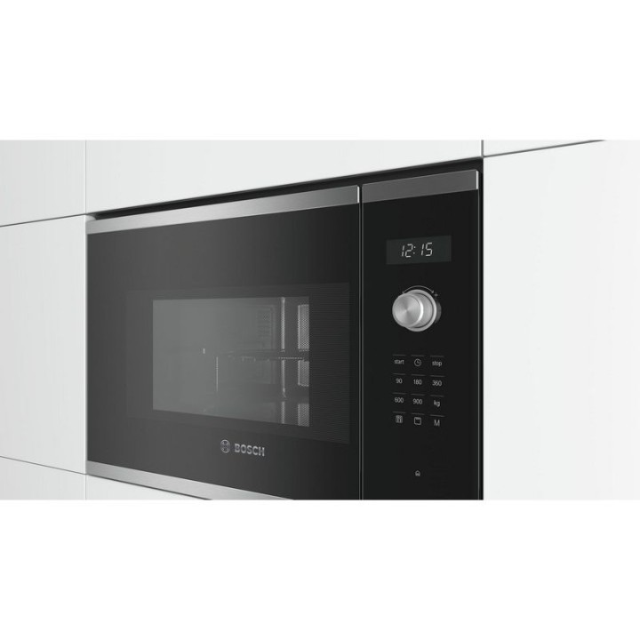 Bosch Serie 6 BEL554MS0 Microondas Integrable 25L 900W Negro/Inox