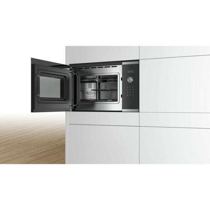 Bosch Serie 6 BEL554MS0 Microondas Integrable 25L 900W Negro/Inox