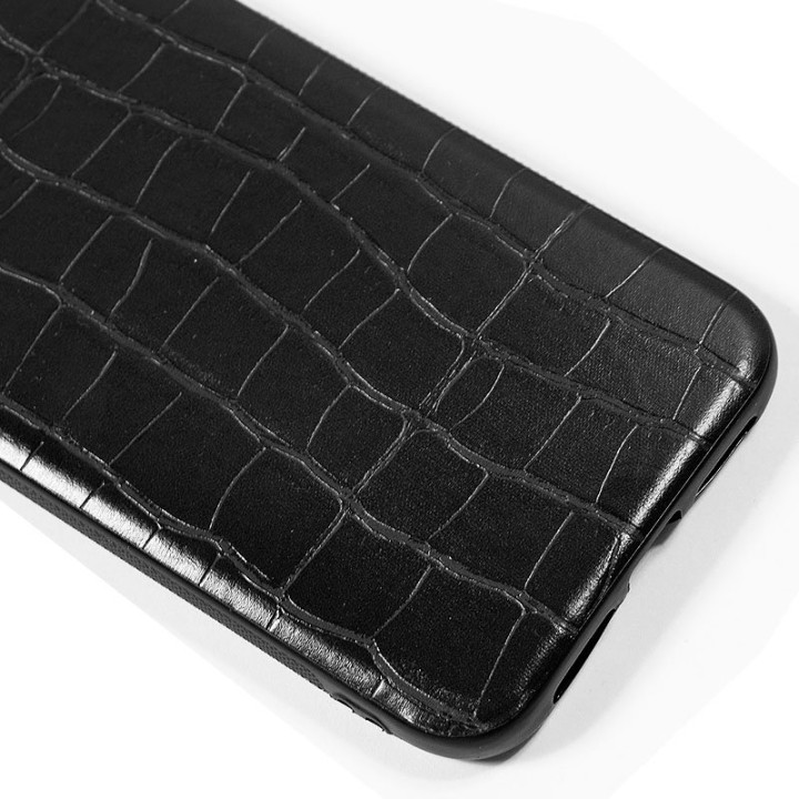 Cool Carcasa Leather Crocodile Negra para iPhone 11 Pro Max