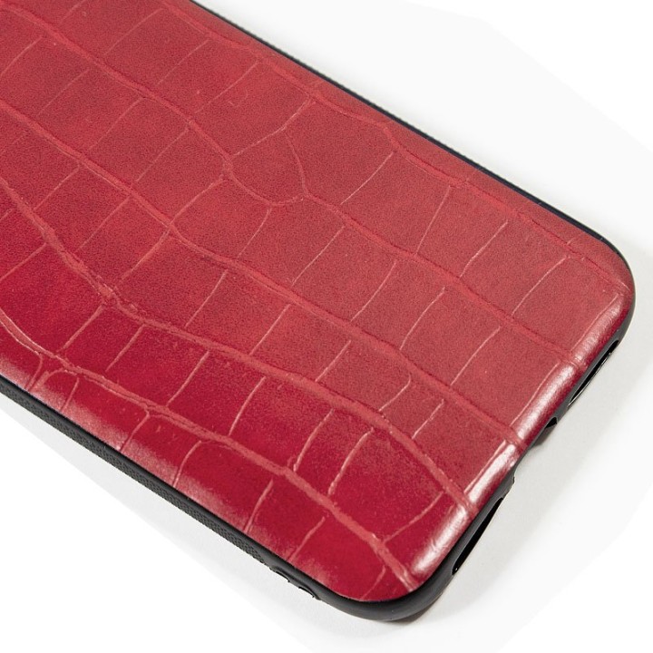 Cool Carcasa Leather Crocodile Rojo para iPhone 11 Pro