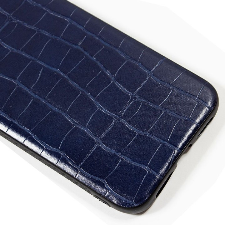 Cool Carcasa Leather Crocodile Marino para iPhone 11 Pro