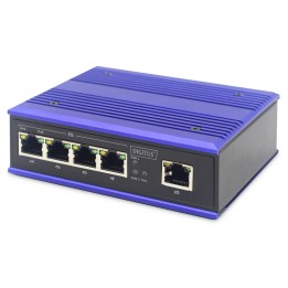 Digitus Switch PoE 4 Puertos + 1 Puerto de Enlace Rango de Temperatura Extendido