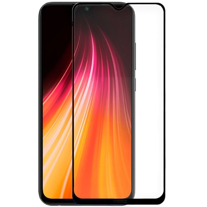 Cool Protector Pantalla Cristal Templado para Xiaomi Redmi Note 8/8 2021 FULL 3D Negro