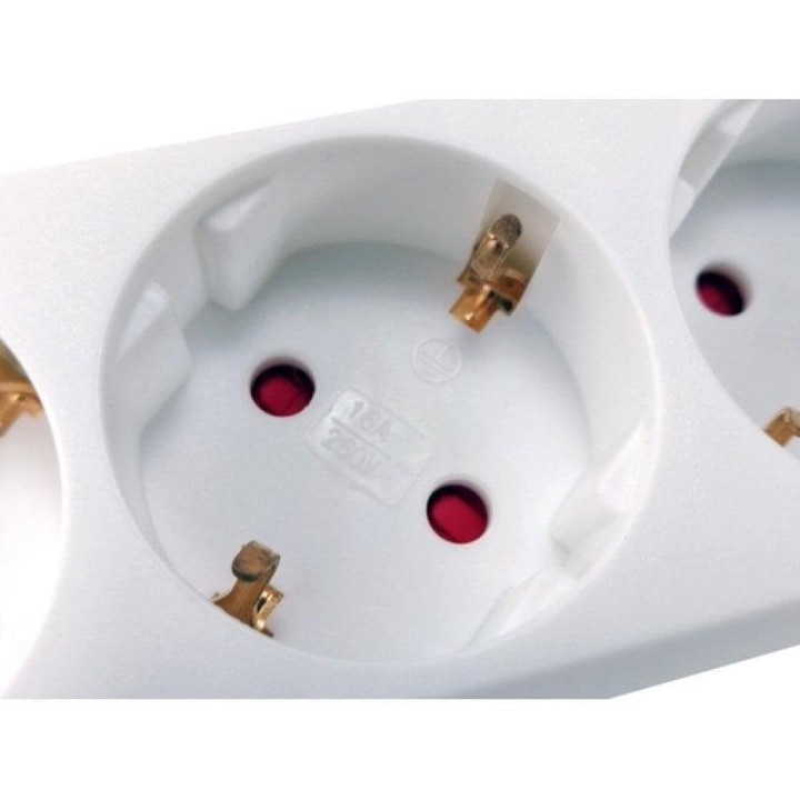 Regleta Equip 245554 5 Tomas Tipo F Interruptor 2 USB Blanca