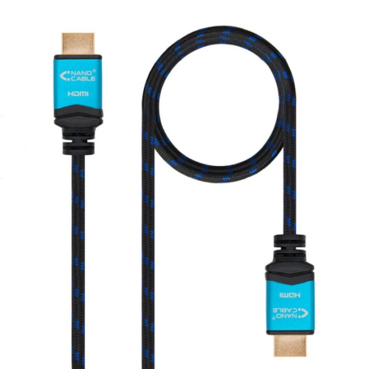 Nanocable Cable HDMI V2.0 4K@60Hz A/M-A/M 1m Negro
