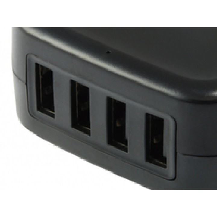 Conceptronic Cargador de Pared 4xUSB 5A Negro