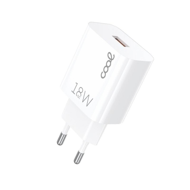 Cool Cargador de Red Universal USB Tipo-C 3A con Carga Rápida Blanco