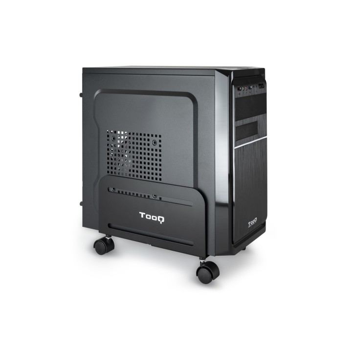 Soporte TooQ CPU Suelo con Ruedas Negro (UMCS0004-B/A)