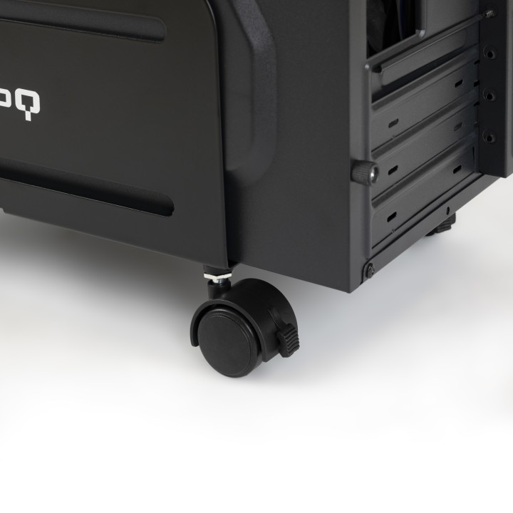 Soporte TooQ CPU Suelo con Ruedas Negro (UMCS0004-B/A)
