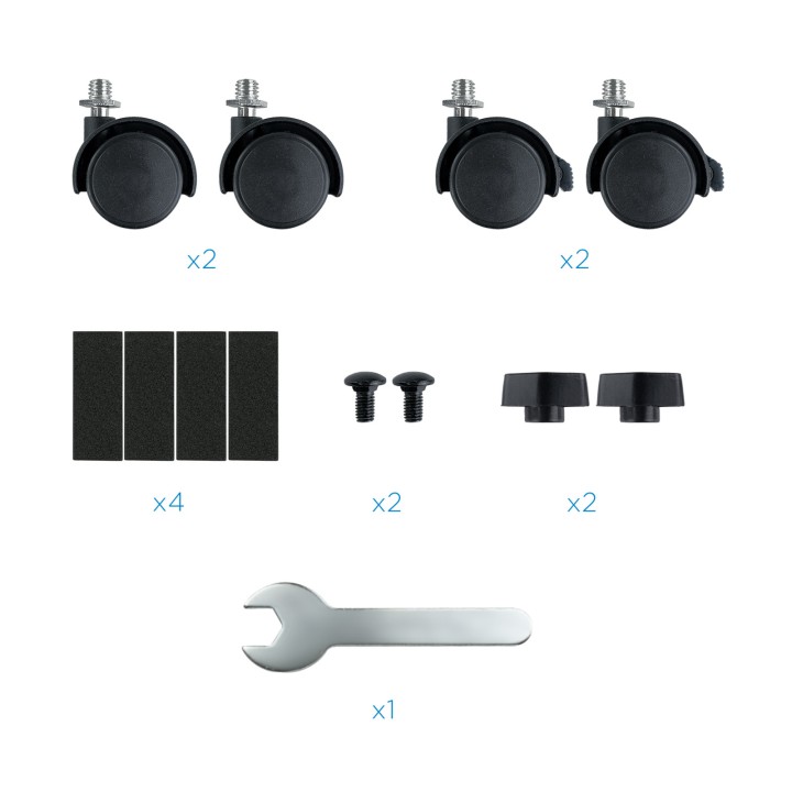 Soporte TooQ CPU Suelo con Ruedas Negro (UMCS0004-B/A)