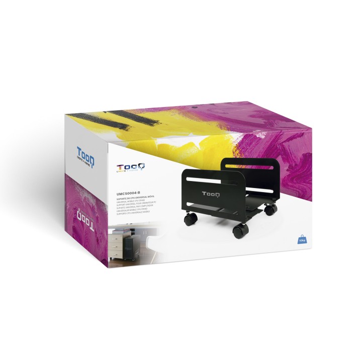 Soporte TooQ CPU Suelo con Ruedas Negro (UMCS0004-B/A)