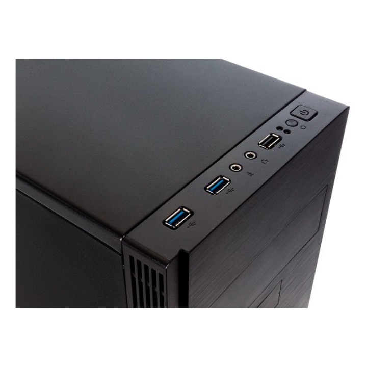 UNYKAch Grey Rain Caja PC Micro ATX EVO USB 3.0 Negra + Fuente de Alimentación 500W