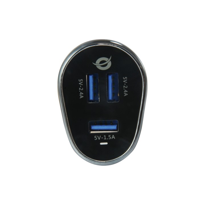 Cargador Coche CONCEPTRONIC 3Usb-A 31.5W(CARDEN06B)