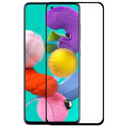 Cool Protector Pantalla Cristal Templado Negro para Samsung Galaxy A51/A51 5G/A52/A52 5G/A52s 5G/S20 FE A515