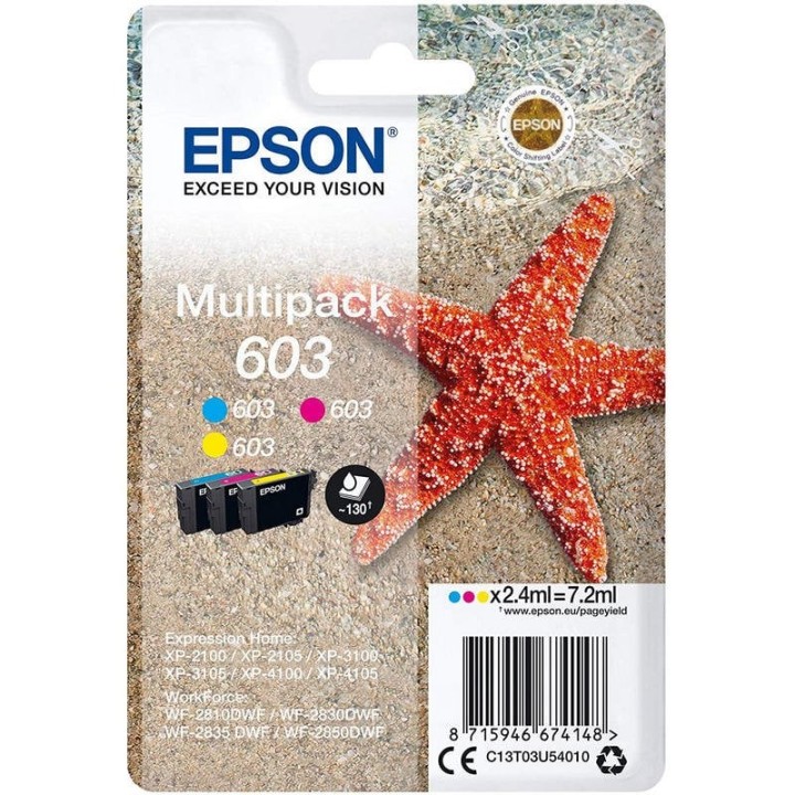Epson 603 Cartucho de Tinta Original Cian/Magenta/Amarillo