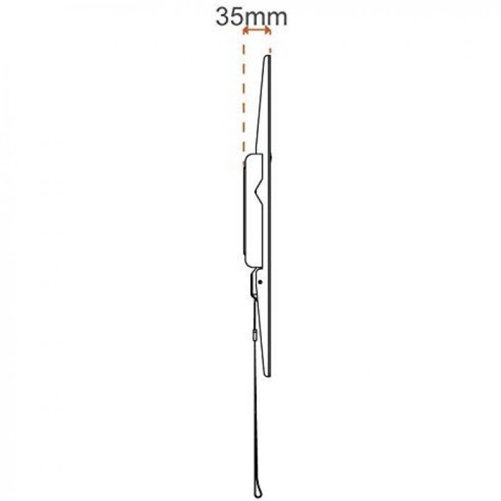 Metronic 451043 Soporte Televisión Fijo Slim 55"/70" Vesa 600x400 Máx 45Kg