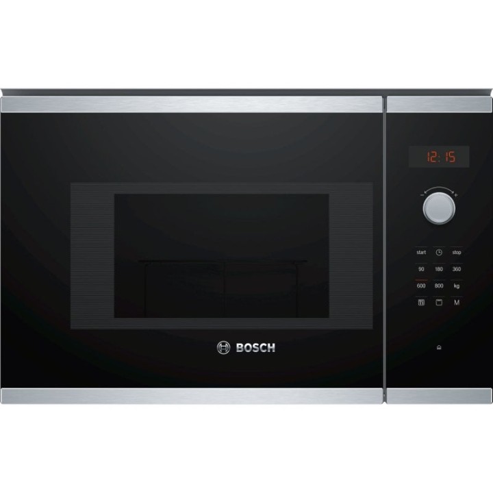 Bosch BEL523MS0 Microondas Integrable con Grill 20L 800W Acero Inoxidable