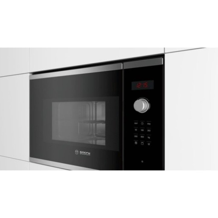 Bosch BEL523MS0 Microondas Integrable con Grill 20L 800W Acero Inoxidable