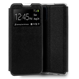 Cool Funda Flip Cover Liso Negro para Samsung Galaxy S20 Plus