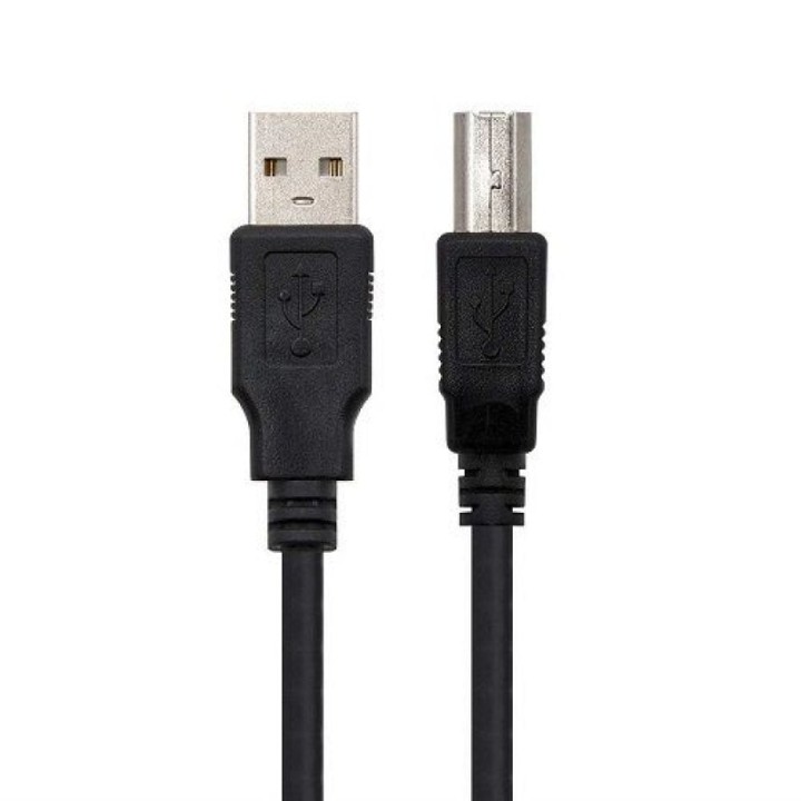 Nanocable Cable Impresora USB 2.0 Tipo A/B Macho/Macho 1m Negro