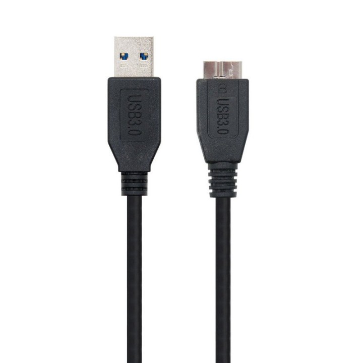 Nanocable Cable USB 3.0 Tipo A Macho a Micro USB B Macho 2m Negro