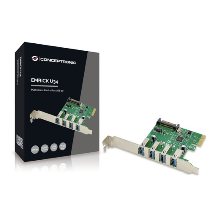 Conceptronic Emrick U34 Tarjeta PCI Express 4xUSB 3.0