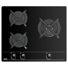 Teka GBC 63010 Placa de Gas Butano 3 Zonas Cristal Negro