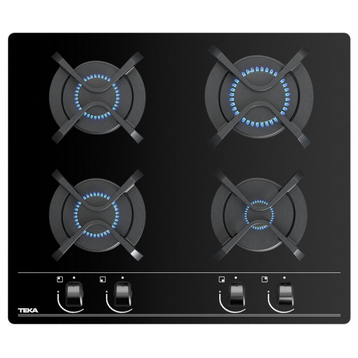 Teka GBC 64000 Placa de Gas Butano 4 Zonas Cristal Negro