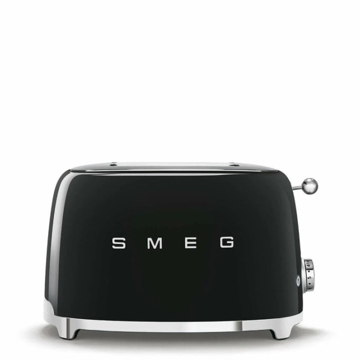 Smeg TSF01BLEU Tostadora 2 Rebanadas 950W Negro Brillante