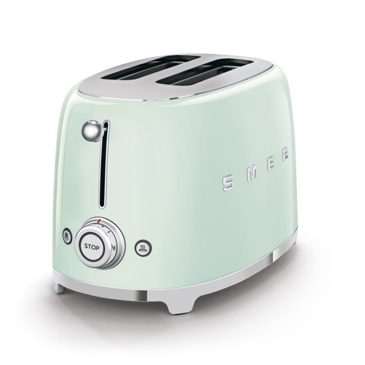 Smeg TSF01PGEU Tostadora 2 Rebanadas 950W Verde