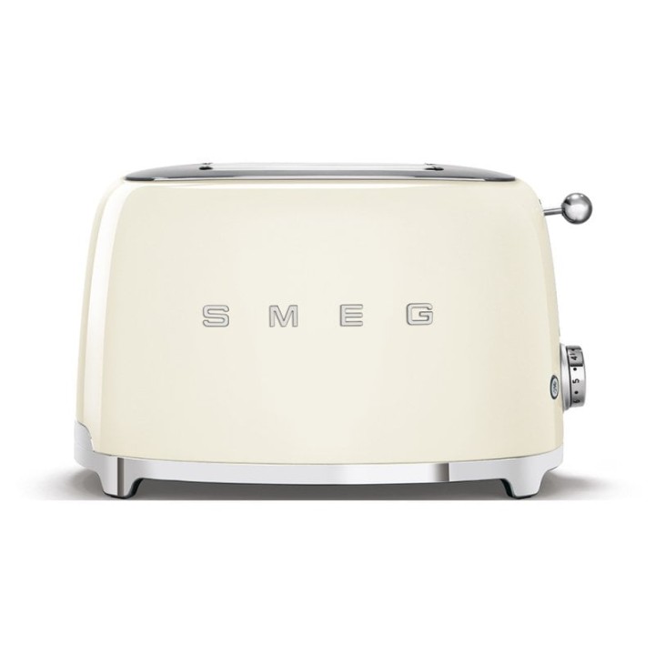 Smeg TSF01CREU Tostadora 2 Rebanadas 950W Crema