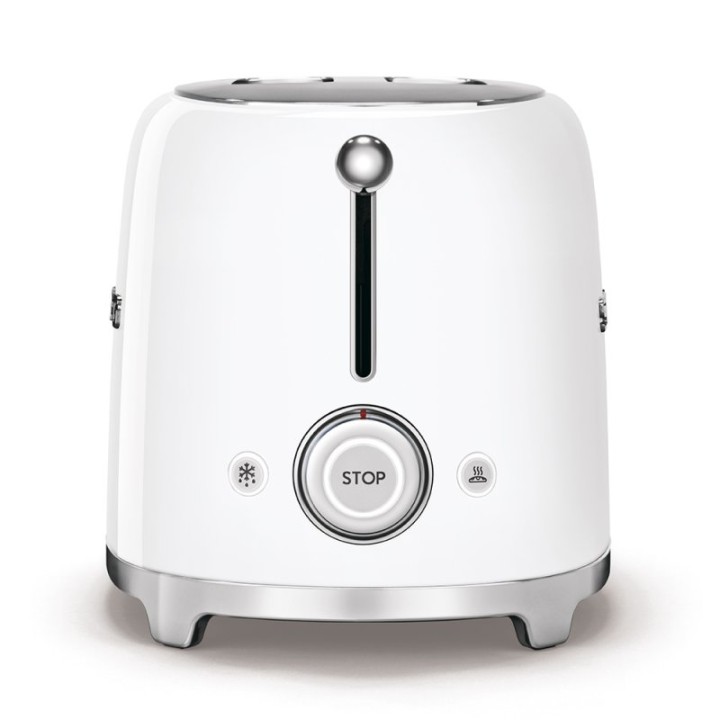 Smeg TSF01WHEU Tostadora 2 Rebanadas 950W Blanco