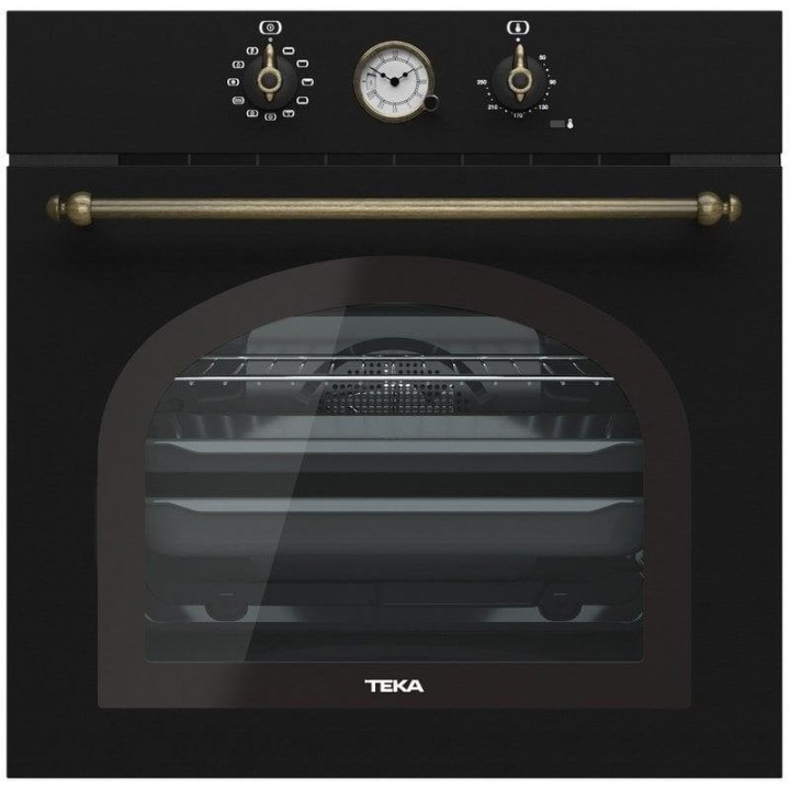 Horno Multifunción Teka HRB 6300 AT Hidrolítico 70L 60cm Grill Negro Antracita/Latón
