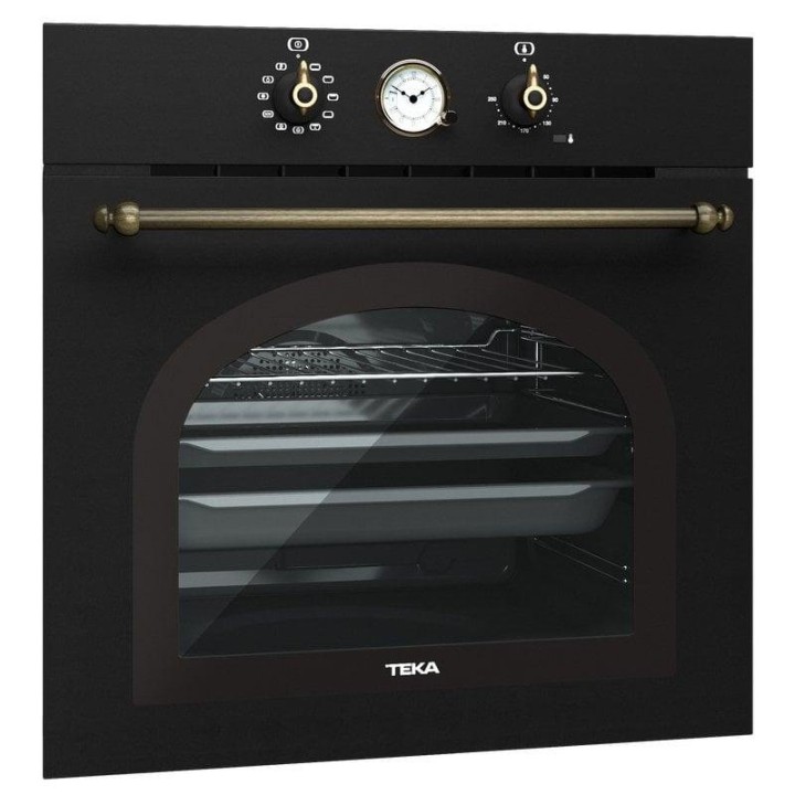 Horno Multifunción Teka HRB 6300 AT Hidrolítico 70L 60cm Grill Negro Antracita/Latón