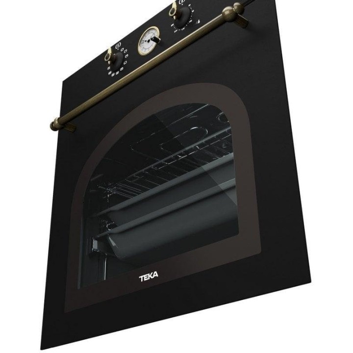 Horno Multifunción Teka HRB 6300 AT Hidrolítico 70L 60cm Grill Negro Antracita/Latón
