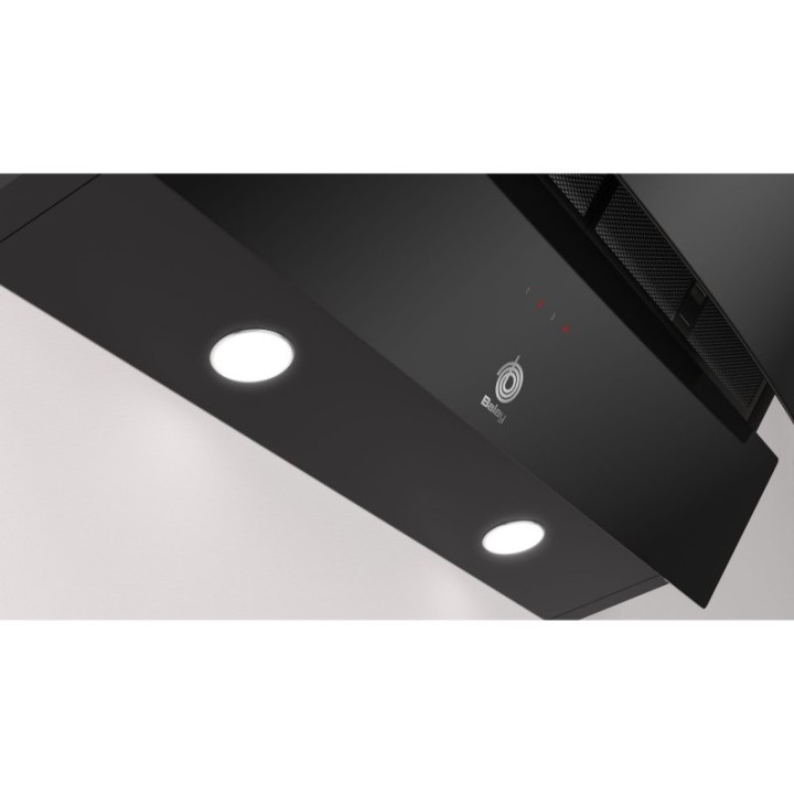 Balay 3BC585GN Campana Decorativa Diseño Inclinado 80cm C Cristal Negro