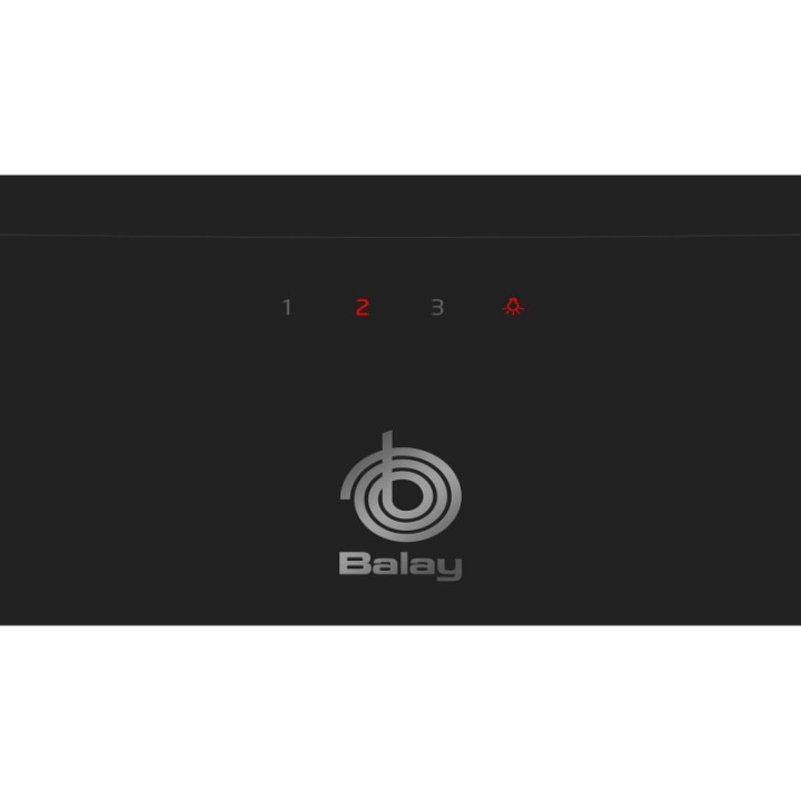 Balay 3BC585GN Campana Decorativa Diseño Inclinado 80cm C Cristal Negro