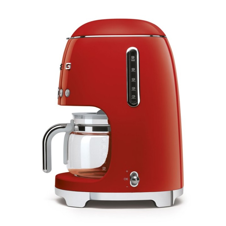 Smeg DCF02RDEU Cafetera de Goteo 1.4L 1050W Roja