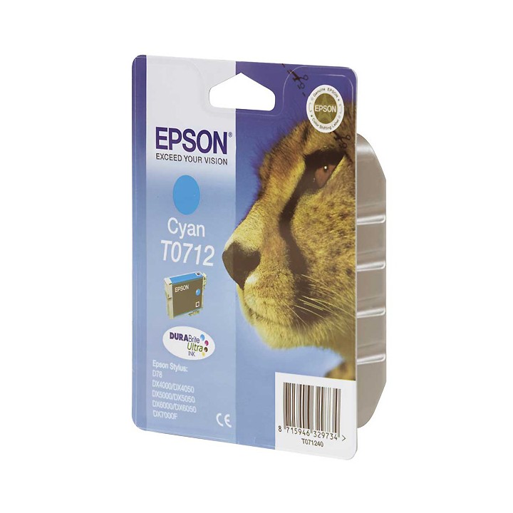 Tinta Epson T0712 Cian 5.5ml (C13T07124012)