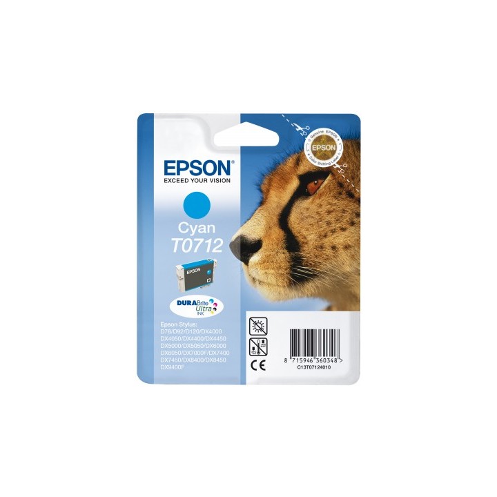 Tinta Epson T0712 Cian 5.5ml (C13T07124012)
