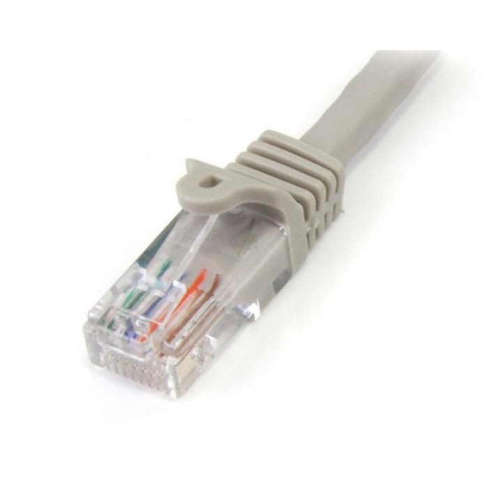 Startech Cable de Red Ethernet Cat5e RJ45 sin Traba Snagless 5m Gris