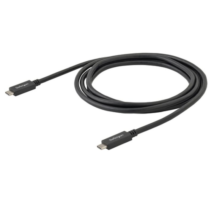 Startech Cable USB-C USB 3.0 Certificado con Entrega de Potencia 2m Negro