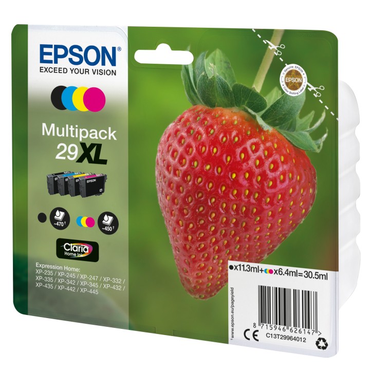 Tinta Epson 29XL T2996 Pack Negro/Color (C13T29964012)