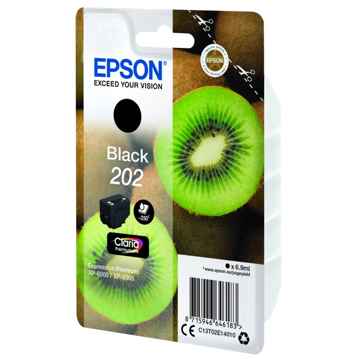 Tinta Epson 202 T02E1 Negro 6.9ml (C13T02E14010)