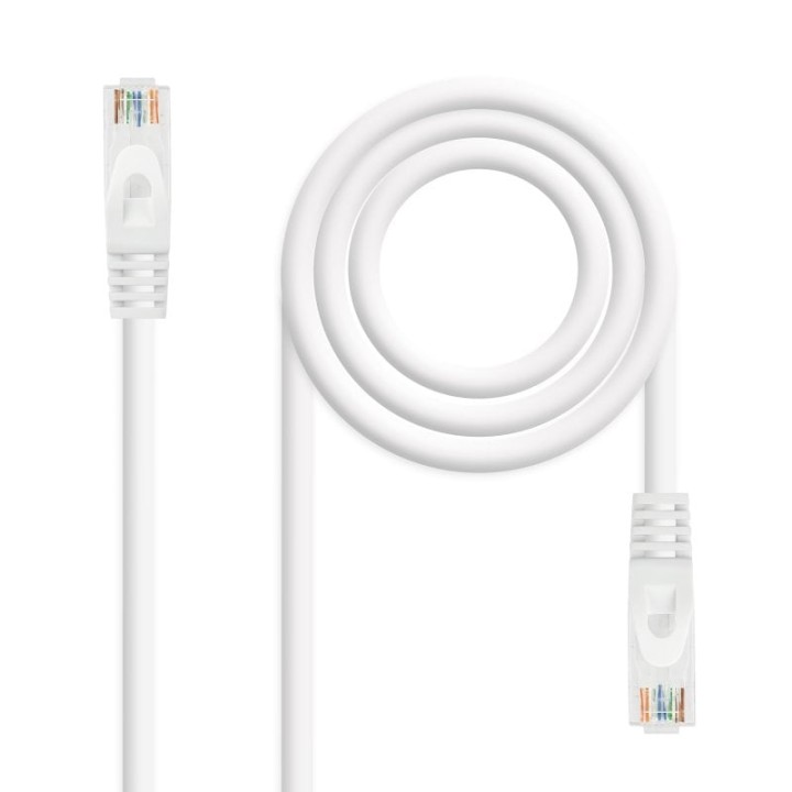 Nanocable Cable de Red RJ45 LSZH Cat.6A UTP AWG24 0.5m Blanco
