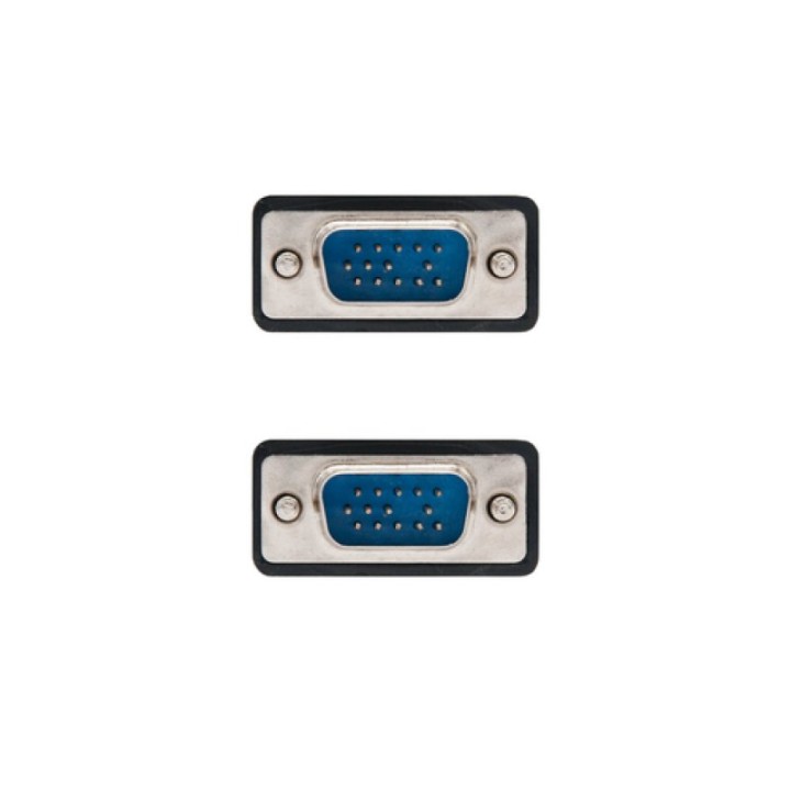 Nanocable Cable SVGA con Ferrita HPDB15 Macho/Macho 6m Negro