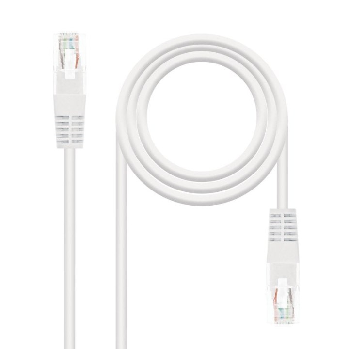Nanocable Cable de Red RJ-45 UTP AWG24 Cat. 5e 1m Blanco