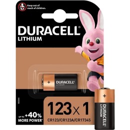 Duracell CR123A Pila de Litio 3V
